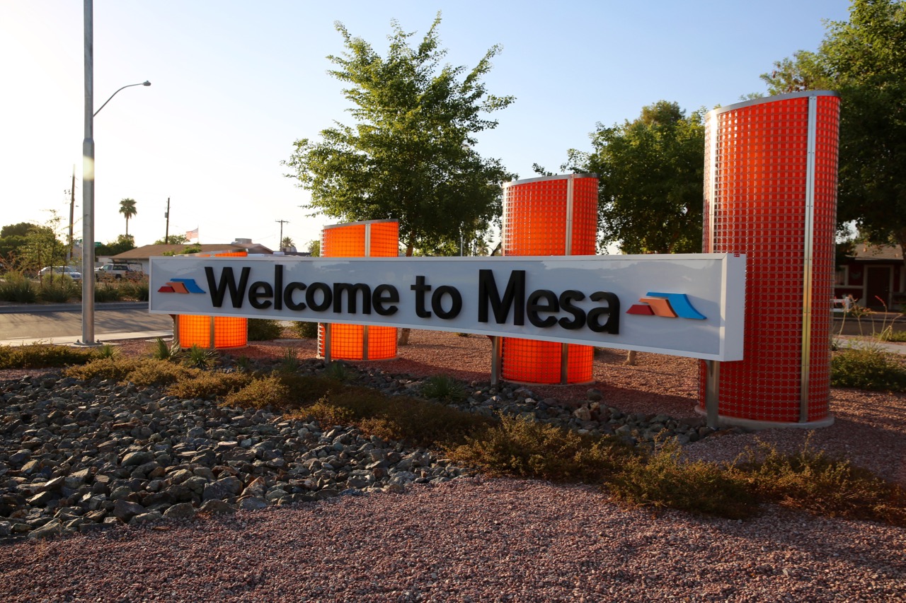Welcome To Mesa Sign 