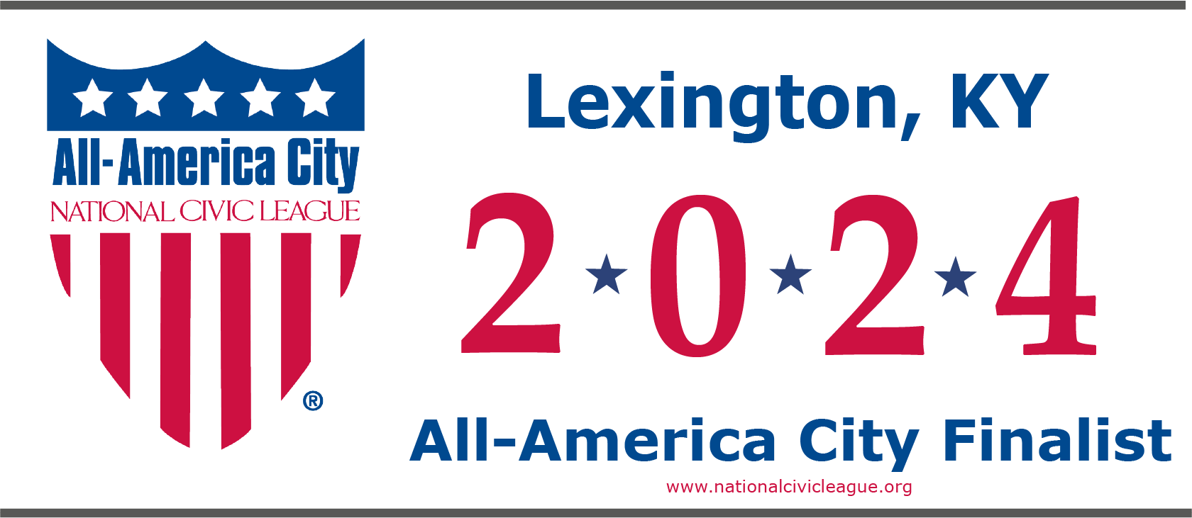 2024 AllAmerica City Finalist Lexington, KY National Civic League