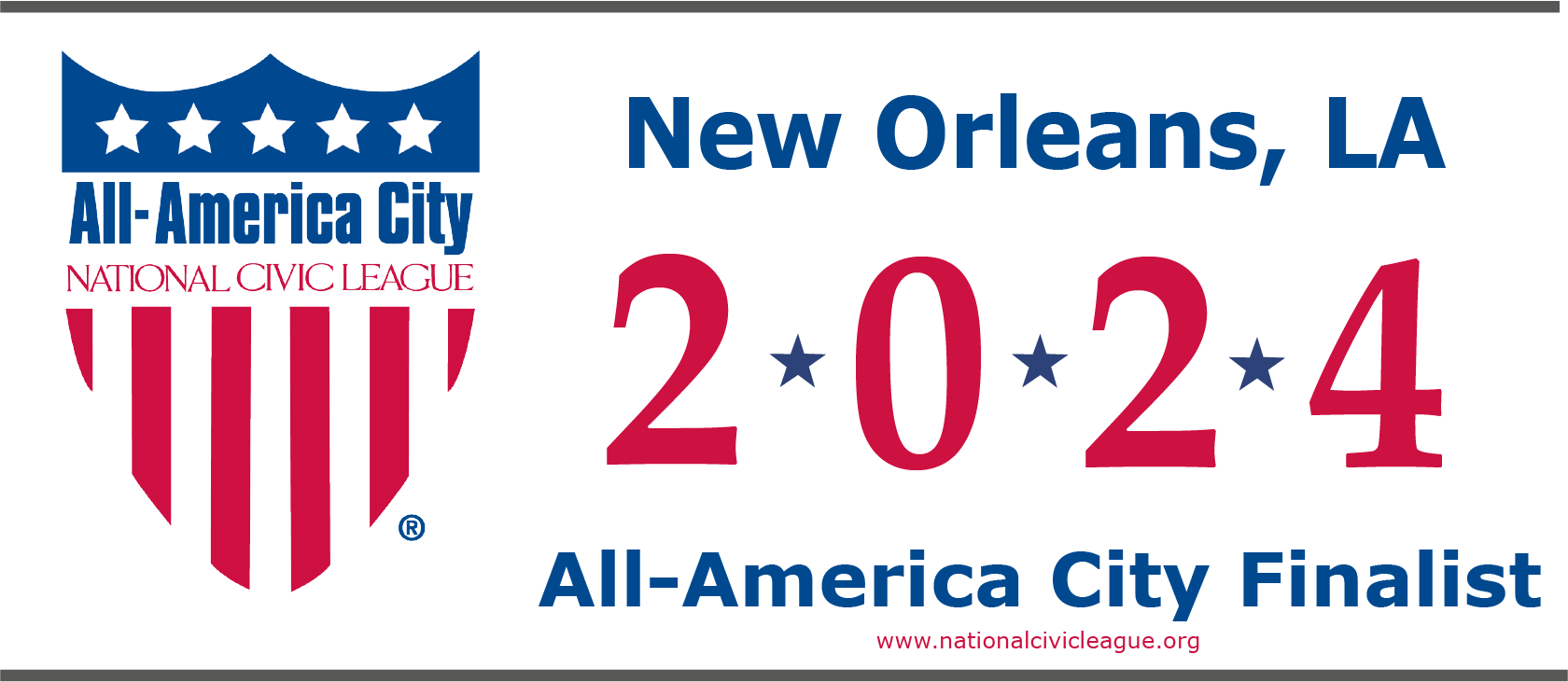 2024 AllAmerica City Finalist New Orleans, LA National Civic League